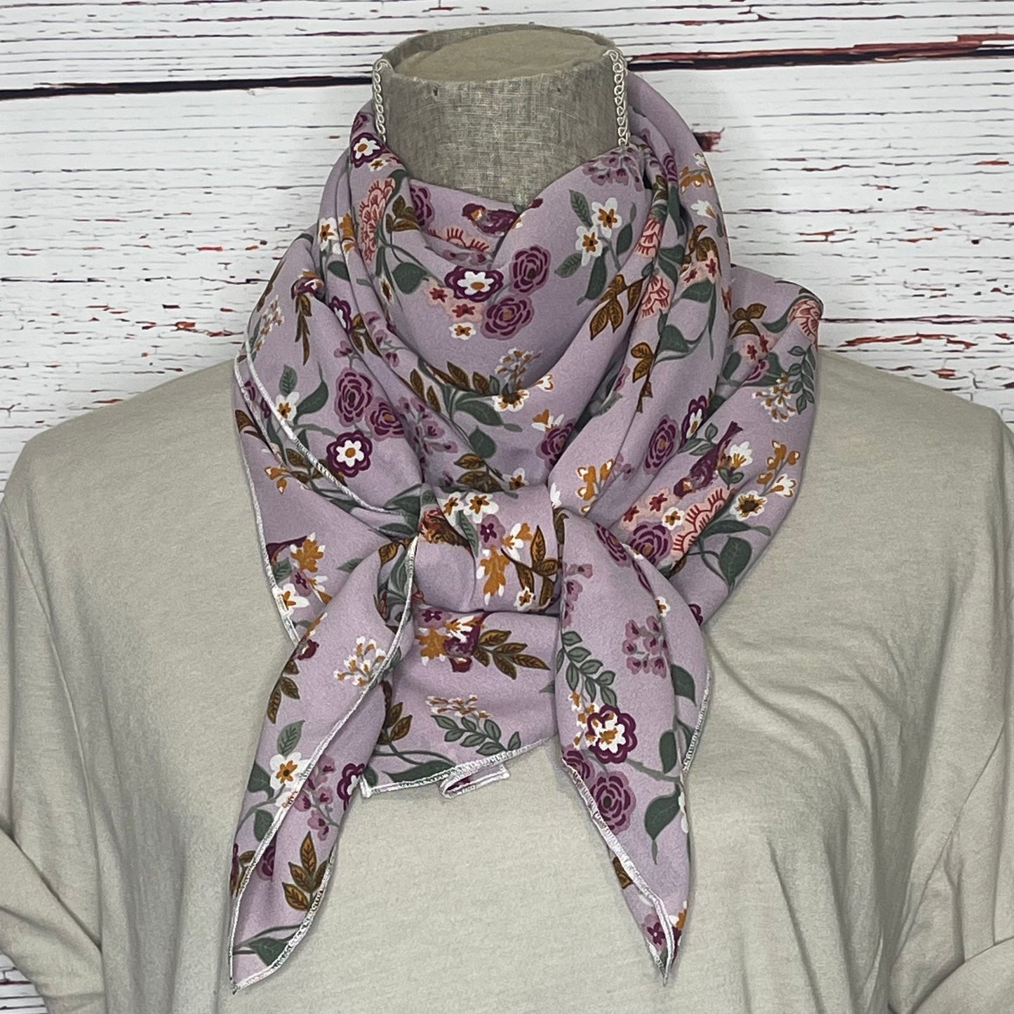 Purple Floral Bird