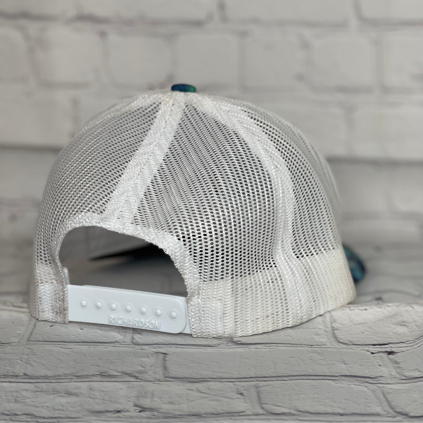 Leather Patch Hat - White