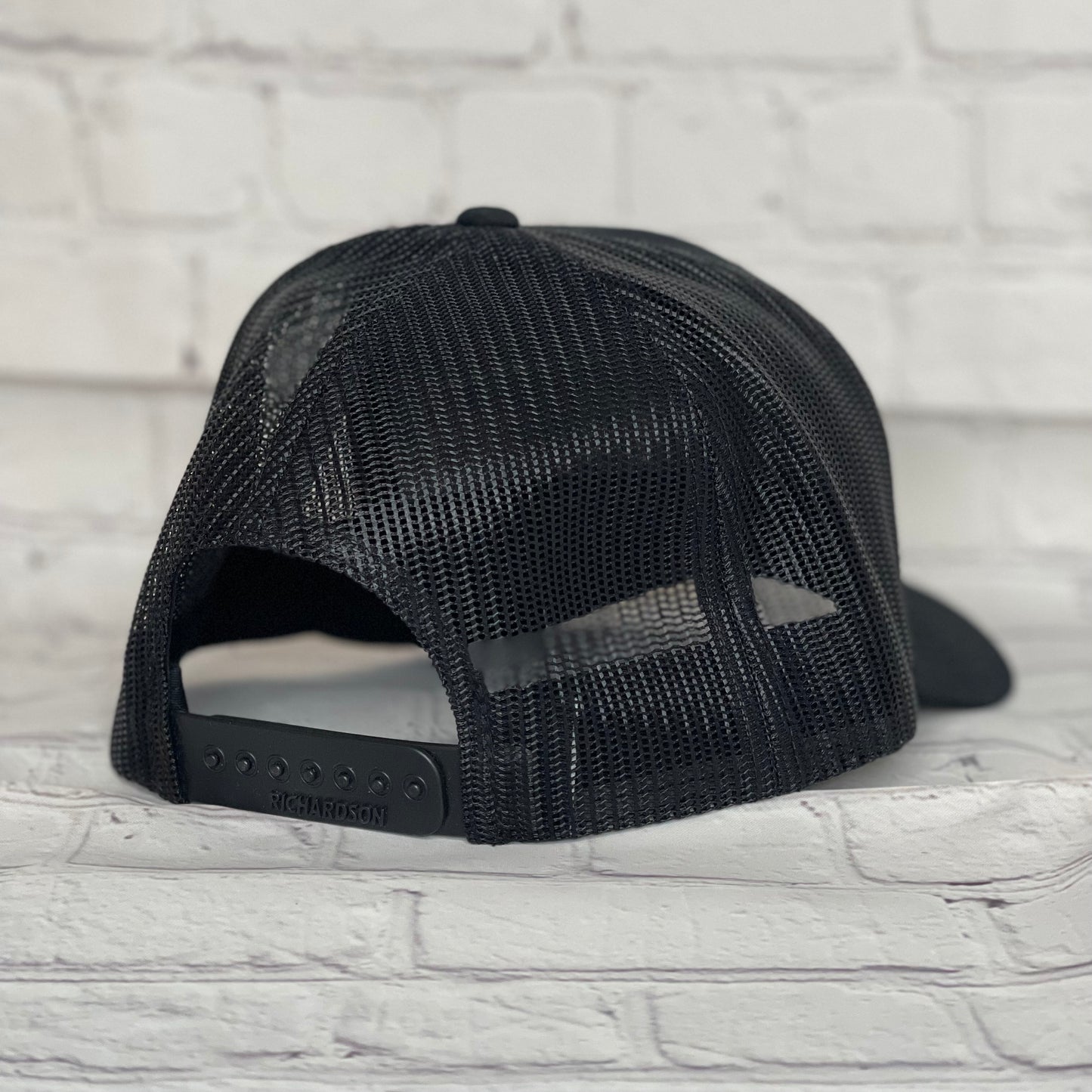 Leather Patch Hat - Black